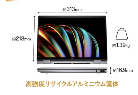 HP Envy x360 14-fc(インテル)特徴解説