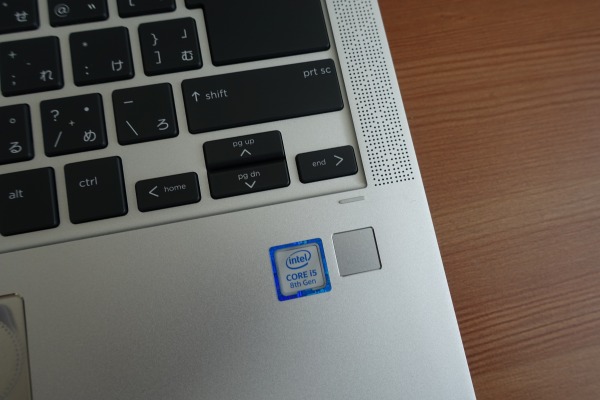 HP EliteBook x360 1040 G5は指紋認証センサー搭載