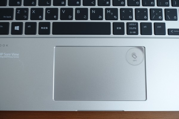 HP EliteBook x360 1040 G6のタッチパッド