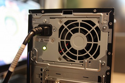 HP Pavilion p6220jp背面部