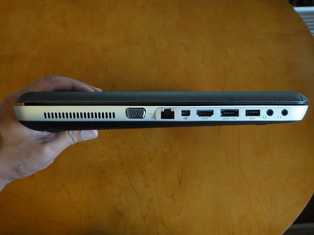 HP ENVY 17-2100左側面部レビュー