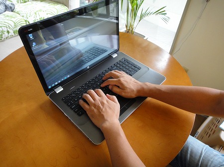 HP ENVY 17-2100キー入力
