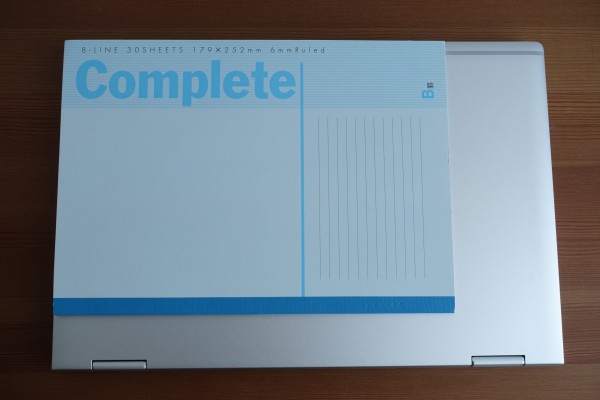HP EliteBook x360 1040 G6とB5サイズノートを比較