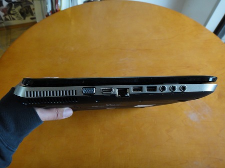 HP Pavilion dv7-6c00左側面部レビュー